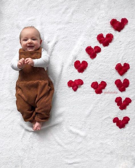 Valentines Baby Photoshoot, Newborn Baby Quotes, Valentines Baby, Baby Milestones Pictures, Monthly Pictures, Monthly Baby Pictures, Monthly Baby Photos, Forces Of Nature, Baby Photoshoot Boy