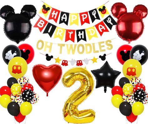 Mickey Mouse Birthday Target, Twodles Birthday Games, Mickey Mouse Birthday 3rd Boy Dessert Table, Mickey Mouse Themed Birthday Party Target, Oh Twodles, Twodles Birthday, Mickey Mouse Decorations, Mickey Mouse Balloons, Mickey Theme