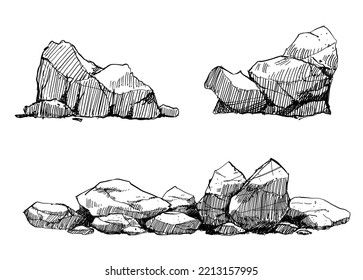 Rock Formations Drawing, Stone Drawing Rocks, Cave Sketch, Manga Backgrounds, Simple Face Drawing, Drawing Rocks, Fineliner Art, Mountain Drawing, Laptop Acer