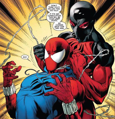 Scarlet Spider Comic, Ben Reilly Spiderman, The Scarlet Spider, Kaine Parker, Scarlet Spider Ben Reilly, Scarlet Spider Kaine, Baseball Drawings, Ben Reilly, Spiderman Comic Art