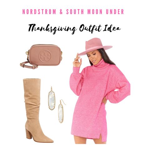 Pink sweater dress @southmoonunder1