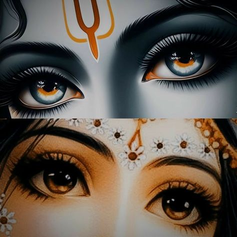 Radha Rani Eyes Drawing, Radha Rani Eyes, Radha Rani Image Hd, Radha Ji Painting, Radhe Krishna Painting, Radha Rani Image, Radha Krishna Art Beautiful, Status Wallpaper, Ultra Hd Wallpaper