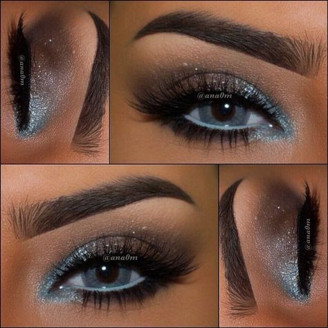 Beautiful Fun Blue Eyeshadow Looks, Makeup Scrapbook, Smink Inspiration, Beauty Make-up, Makijaż Smokey Eye, Blue Eyeshadow, Blue Eye Makeup, Makeup Goals, Prom Makeup