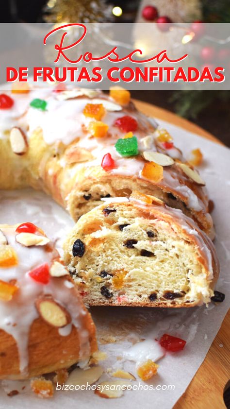 rosca de frutas confitadas Love Cake, Cobbler, Cake