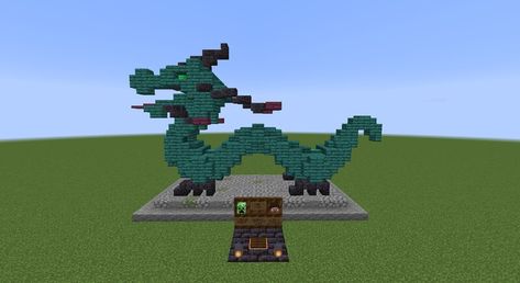 Schematic Construction Minecraft, Emerald Dragon, Rpg World, The Bund, Japanese Temple, Asian Dragon, Minecraft Map, Hobbit Hole, New Dragon