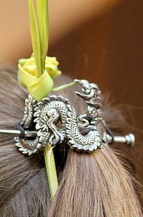 You always come back with a unique souvenir from an artisanal shop. | ​17 Reasons You Love RenFair (And You're Not Ashamed) Witchy Hair, Viking Pagan, Witch Hair, Unique Hair Clip, Crescent Moon Jewelry, Viking Hair, Crystal Hair Accessories, Wiccan Jewelry, Vintage Dragon