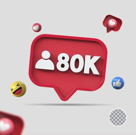 80k followers with icon 3d render Premiu... | Premium Psd #Freepik #psd #instagram #psd #follow #followers 80k Followers Instagram, 80k Followers, Follower Count, Acne Prone Skin Care, Instagram Success, Followers Instagram, Cartoon Wallpaper Iphone, 3d Icons, 3d Render