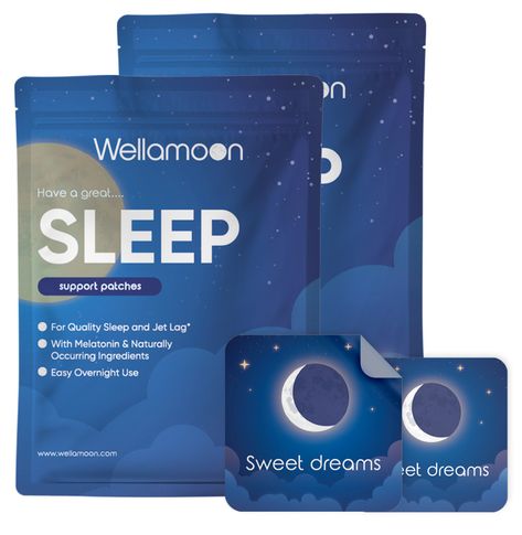 Wellamoon | Sleep Therapy Patches Supplement Packaging, Sleep Therapy, Gifts 2023, Sleep Supplements, Wake Up Refreshed, Counting Sheep, How To Sleep Faster, Sleep Support, Valerian Root