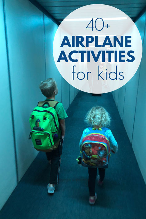 How do I entertain my toddler on a plane? Flying with kids is much easier if you are prepared! In this post we'll share 40+ simple airplane activities for toddlers (and preschoolers).

You don't need a ton of activities when you travel, you just need the right ones for your child! Pick a few of the activities included in this post that your child might enjoy! Plane Ride With Kids, Plane Activities For Toddlers, Toddler Plane Activities, Airplane Activities For Toddlers, Airplane Activities For Kids, Plane Activities, Airplane Activities, Best Airplane, Plane Flying