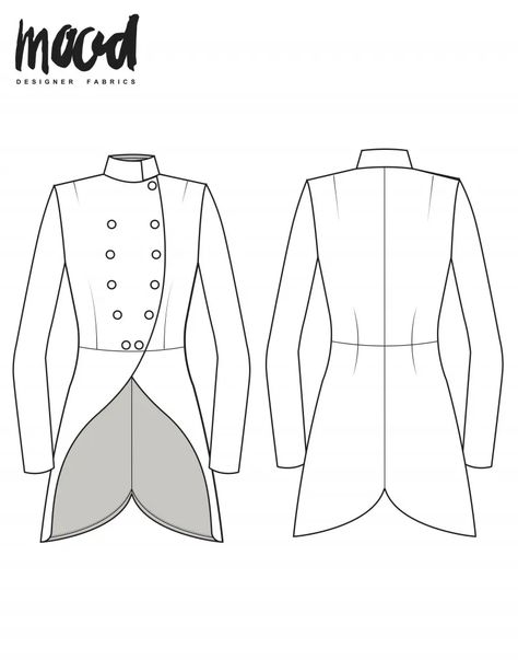 Simple Coat Sewing Pattern, Womens Jacket Pattern, Free Blazer Pattern, Cosplay Pattern Free Sewing, Free Sewing Patterns For Women Printable, Free Cosplay Patterns, Free Jacket Pattern, Free Costume Sewing Patterns, Cosplay Sewing Patterns