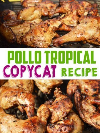 This Pollo Tropical Chicken Recipe is one of my favorite copycat recipes. The tropic pollo marinade is bursting with citrus and tropical flavors to satisfy hungry taste buds. Polo Tropical Chicken Recipe, Caribbean Chicken Marinade, Tropical Grille Copycat Sauce, Cuban Chicken Marinade, Goya Chicken Recipes, Pollo Tropical Pineapple Rum Sauce, Kona Grill Copycat Recipes, Pollo Tropical Spicy Poyo Poyo Sauce, Copycat Chicken Recipes Restaurants