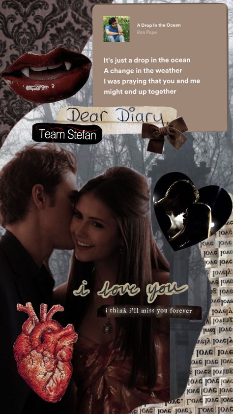 #tvd #stelena #vampirediaries Stelena Tvd Aesthetic, Vampire Diaries Stelena, Tvd Photos, Stelena Tvd, Ron Pope, Tvd Aesthetic, Tvd Cast, Descendants Costumes, Summer Wallpapers