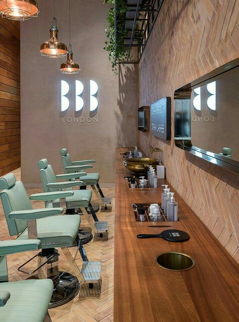 Barbershop Design Interior, Makeup Studio Decor, Barber Shop Interior, Salon Lighting, Home Hair Salons, Nail Salon Interior, Brow Products, Hair Salon Design, Salon Suites Decor