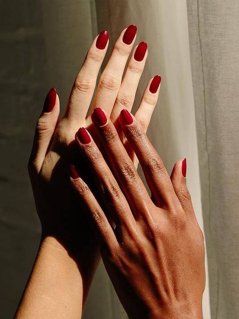 11 Winter Nail Colours That Always Look So Elevated | Who What Wear UK Winter Nail Colours, Sheer Polish, Festive Manicure, Velvet Nails, Nail Colors Winter, Black Nail Polish, Nail Colours, Bright Nails, Winter Nail