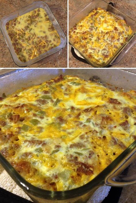 Green Chile Egg Casserole, Green Chile Casserole, Green Chile Recipes, Breakfast Egg Casserole, Chile Recipes, Breakfast Aesthetic, Bacon And Egg Casserole, Healthy Preschool Snacks, Egg Casserole Recipes