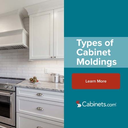 Learn about the different types of kitchen cabinet moldings to add the right finishing touch including crown molding, light rail molding, base molding, toe kicks, fillers, and more. Under Cabinet Trim Molding, Kitchen Molding, Light Rail Molding, Kitchen Cabinets Trim, Shaker Cabinets Kitchen, Kitchen Cabinet Molding, Kitchen Cabinet Crown Molding, Kitchen Cabinets Before And After, Types Of Kitchen Cabinets