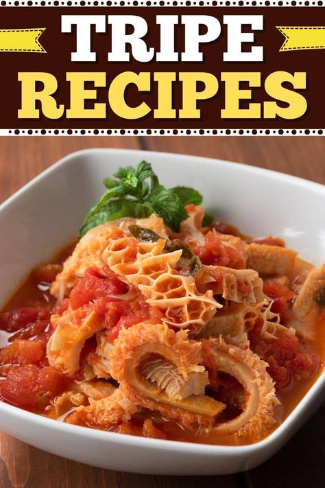 These simple tripe recipes are perfect to make for dinner. From soup to stew to braised dishes, you'll gain a new appreciation for tripe. Tripe Recipes Asian, Tripe Recipes South African, Beef Tripe Recipes, Tripas Recipe, Beef Tripe Stew, Tripe Recipe, Honeycomb Tripe, Souse Recipe, Tripe Stew