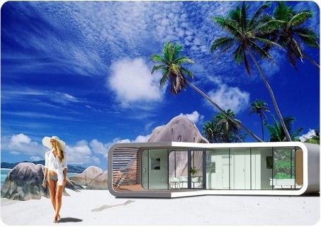 Modular Housing, Mobile Living, Mobile Home Living, Hotel Concept, Tiny House Inspiration, Modular Unit, Air Conditioning Unit, Outdoor Gym, Open Space Living