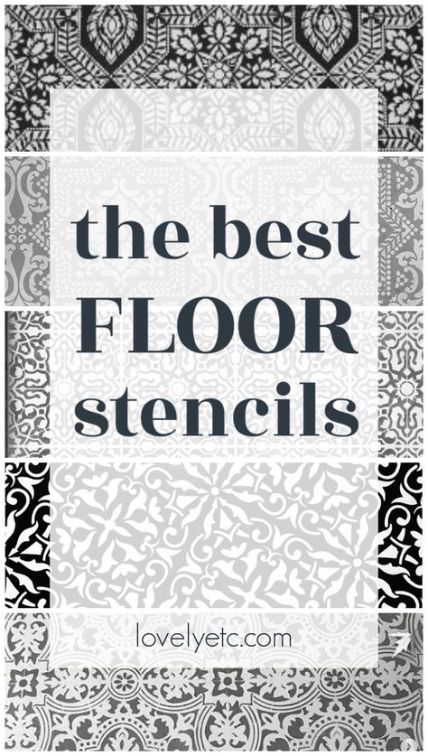 Floor Stencils Patterns, Stenciled Floors, Stenciled Tile Floor, Stenciled Concrete Floor, Painted Plywood Floors, Floor Stencil, Floor Stencils, Stencil Concrete, Tips For Painting