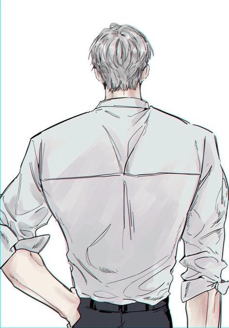 Male Shirt Drawing, Ivar Aesthetic, 남성 근육, Back Drawing, Man Sketch, Shirt Drawing, Boy Drawing, Aesthetic People, Cute Love Images