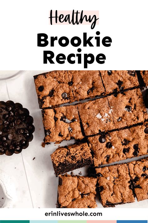 Combine two amazing treats into one with this Healthy Brookies Recipe. The combo of brownies and cookies is the ultimate sweet treat! Brookie Recipe, Brownies And Cookies, Brookies Recipe, Mini Pecan Pies, Gluten And Dairy Free, Gluten Free Recipes Easy, Healthy Cookies, Healthy Sweets, Healthy Dessert Recipes