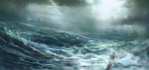 Battle Art, Naval Battle, Assassins Creed 3, Virtual Tabletop, Sea Of Thieves, Inspirational Illustration, Ocean Spray, Call Of Cthulhu, Speed Paint