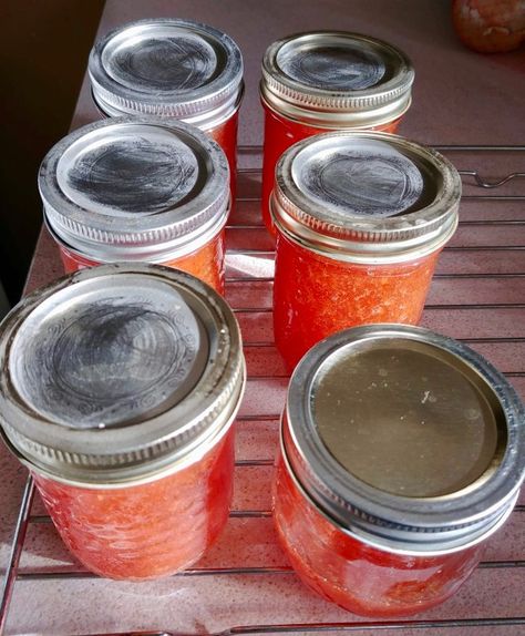 Peach and habanero pepper jam – Taking the guesswork out of Greek cooking…one cup at a time Canned Peach Habanero Jam, Peach Habanero Jelly Recipe, Peach Ghost Pepper Jelly, Habanero Peach Jam Recipe, Peach Habanero Jam With Pectin, Peach Habanero Jam Recipes, Peach Habanero Jam Canning, Habanero Peach Jelly, Peach Haberno Jelly