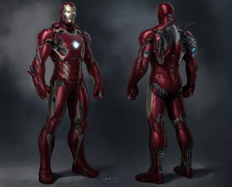 ArtStation - Avengers: Age of Ultron (2013) - Iron Man Mk 45 Final Design, Phil Saunders Iron Man All Armors, Iron Man Photos, Marvel Concept Art, Marvel Character Design, Iron Man Comic, Supernatural Fan Art, Iron Man Wallpaper, Iron Man Art, Iron Man Suit