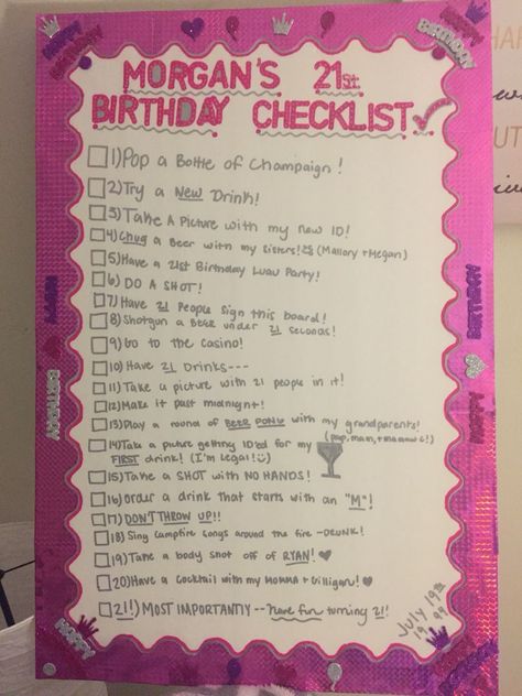 21 Birthday List Things To Do, 21st Birthday Checklist Ideas, 21 Birthday To Do List, 21 Before 21 List, 21st Birthday Bucket List, Lowkey 21st Birthday Ideas, 21 Birthday Trip Ideas, 21st Checklist, 21st Birthday Wishlist