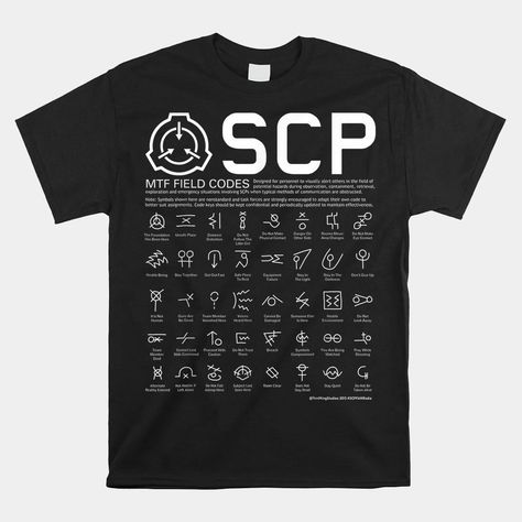 Buy SCP MTF Field Codes By Essential Shirt  - Available Style: Unisex T-shirt, Premium Fit Men T-shirt, Premium Fit Women T-shirt, Long Sleeve Tee, Hooded Sweatshirt, Ladies Flowy Tank, Unisex Tank, V-Neck T-Shirt, Youth T-Shirt Check more at https://digitalhandmades.com/product/scp-mtf-field-codes-by-essential-shirt/ Scp Field Codes, Scp Jacket, Scp Mtf, Scp 999 Tickle Monster, Scp Foundation 05 Council, Scp Sedition, Essential Shirt, Fit Men, Important Facts