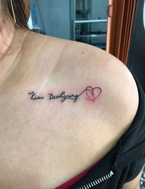 Kim Taehyung Name Tattoo, Taehyung Name Tattoo, Kim Taehyung Tattoo, Taehyung Tattoo, Bts Tattoos, Name Tattoo, Bts V, Bts Taehyung, Hd Photos