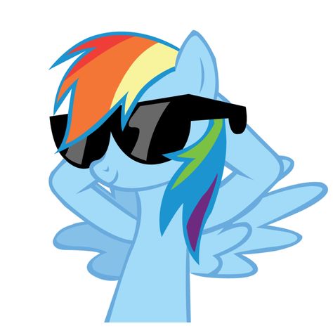 Rainbowdash Mlp, My Little Pony Rainbow Dash, Tiny Horses, Ok Computer, My Little Pony Wallpaper, Cool Glasses, Mlp Pony, My Little Pony Pictures, Rainbow Stickers