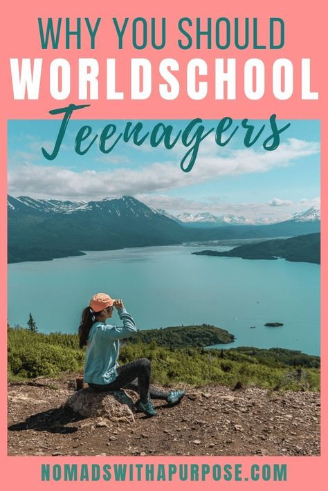 Worldschooling is becoming increasingly popular among families as they realize the world has so much it can teach our kids. Despite this, there's a lack of families out there that travel and homeschool with teenagers. Here's why you absolutely should world school your teen kids and what they will learn! #Worldschooling #Family #Roadschool #RVLivingFamily #Teenagers Working Abroad, Traveling Teacher, Full Time Travel, Homeschool Kids, Kids Around The World, Unschooling, On The Road Again, Third World, 10 Reasons