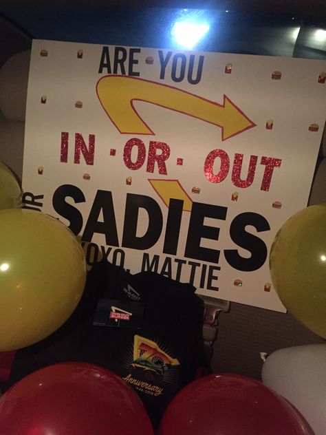 Sadie’s Hoco Proposal, Sadies Dance Poster Ideas, In N Out Hoco Proposal, Cute Ways To Ask A Guy To Sadies, Cute Sadie’s Proposal, Cute Sadies Asking Ideas, Sadie’s Hawkins Poster Ideas, Sadie Hopkins Proposal, Sadie Hawkins Poster Ideas