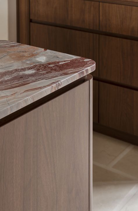 Rosso Trentino Marble - CDK Stone Titanium Granite, Lavish Bathroom, Burgundy Aesthetic, Natural Interiors, Home Wet Bar, Marble Interior, Natural Stone Countertops, Joinery Details, Marble Kitchen