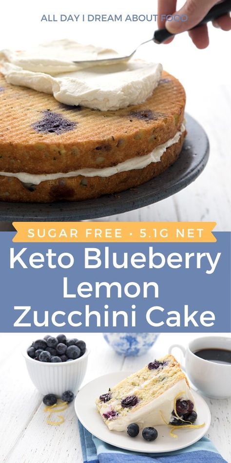 Keto Lemon Blueberry, Lemon Blueberry Layer Cake, Blueberry Zucchini Cake, Lemon Keto, Blueberry Layer Cake, Blueberry Zucchini, Lemon Blueberry Cake, The Boiled Egg Diet, Keto Blueberry