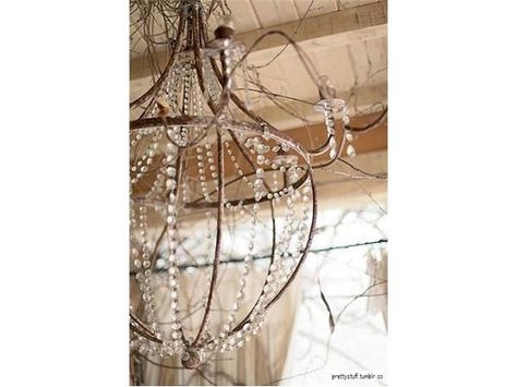 Wire Chandelier, Rustic Glam, Deco Luminaire, Rustic Chandelier, Beautiful Lighting, The Ceiling, Country Chic, Chic Decor, 인테리어 디자인