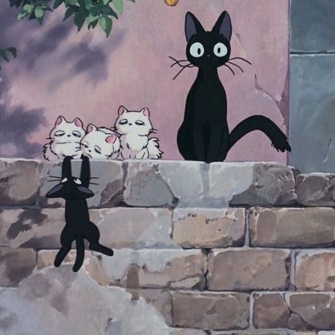 Black Cats, Delivery Service, Studio Ghibli, Black Cat, Wall, On Instagram, Instagram, Black