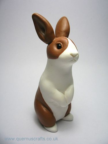 Bunny Sculpture Clay, Clay Rabbit Diy, Clay Bunny Easy, Clay Rabbit Sculpture, Fimo Rabbit, Polymer Clay Rabbit, Clay Bunnies, Clay Date, Clay Rabbit