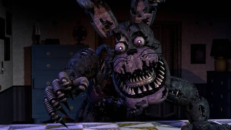 Nightmare Bonnie, Toy Bonnie, Fnaf 4, Fnaf Drawings, Five Nights At Freddy's, Five Night, Just For Fun, Online Art Gallery, Online Art