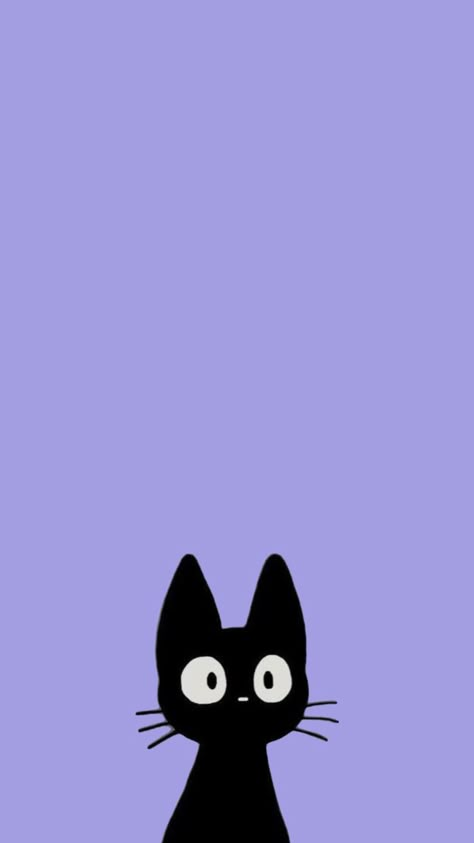 Black Cat Background, Black Cat Wallpaper, Background Purple, Widget Ideas, Cat Background, Cat Anime, Patterns Wallpaper, Unicorn Art, Purple Cat