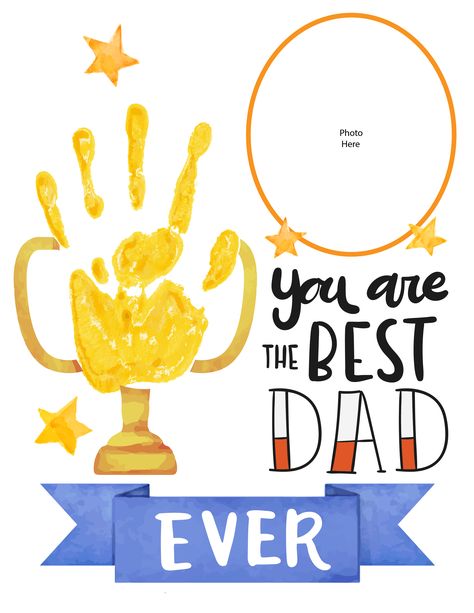 best dad ever handprint art Father's Dad Crafts For Kids, Daddy Handprint Crafts, Father’s Day Art Preschool, Best Dad Hands Down Craft, Easy Father's Day Activities, Dad Handprint Craft, Father’s Day Hand Print Card, Fathers Day Templates Free Printable, Hand Print Father’s Day Craft