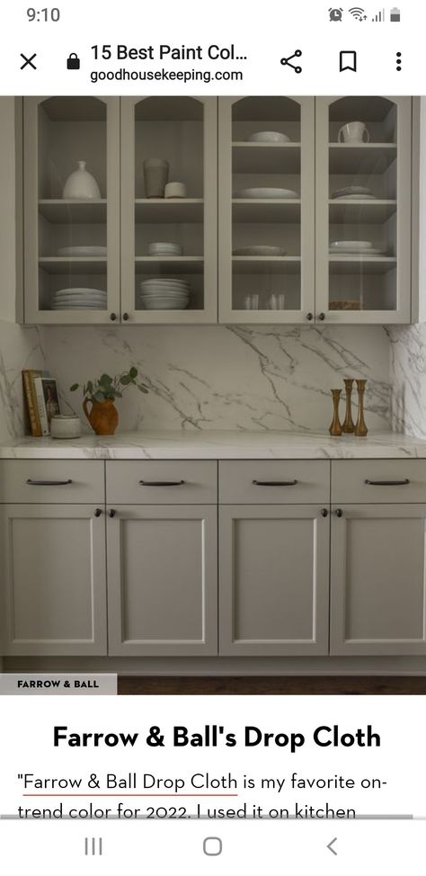 Farrow Ball Drop Cloth Kitchen, Drop Cloth Kitchen Cabinets, Farrow And Ball Old White Kitchen, Farrow And Ball Drop Cloth Kitchen, Farrow And Ball Kitchen Cabinets, Drop Cloth Farrow And Ball, Kitchen Cabinets Farrow And Ball, Farrow And Ball Drop Cloth, Farrow And Ball Kitchen