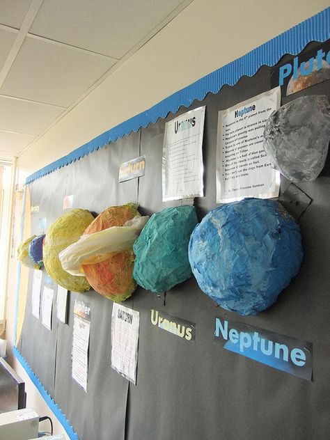 The start of a Space science display by MatthewJSmith74, via Flickr Science Display, Matthew Smith, Science Classroom Decorations, Space Classroom, Class Displays, Space Display, Space Activities, School Displays, Earth And Space Science