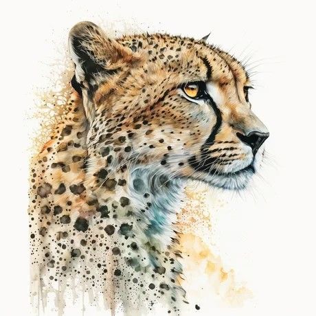 Cheetah Sketch, Cheetah Drawing, Cheetah Tattoo, Bald Eagle Art, Shading Drawing, Cheetah Cubs, Watercolor Paintings Of Animals, Eagle Art, Big Cats Art