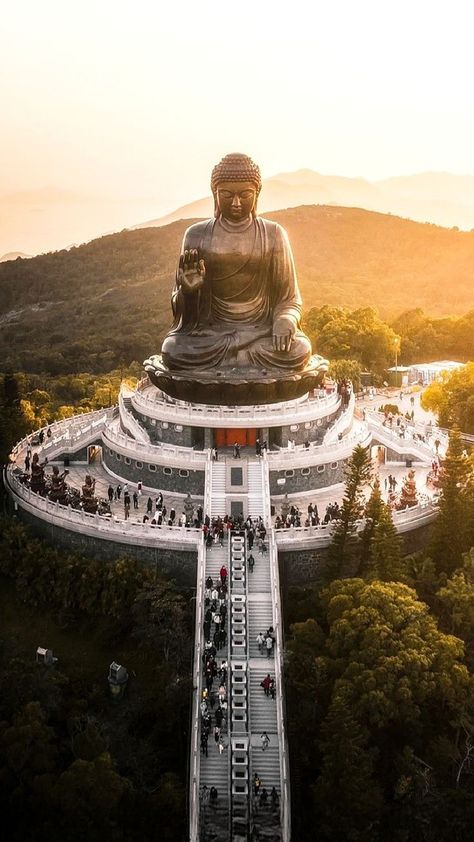 Buddha Palm, Tian Tan Buddha, Lantau Island, Buddha Garden, Kerala Mural Painting, Buddha Sculpture, Historical Places, Se Asia, Buddhist Temple