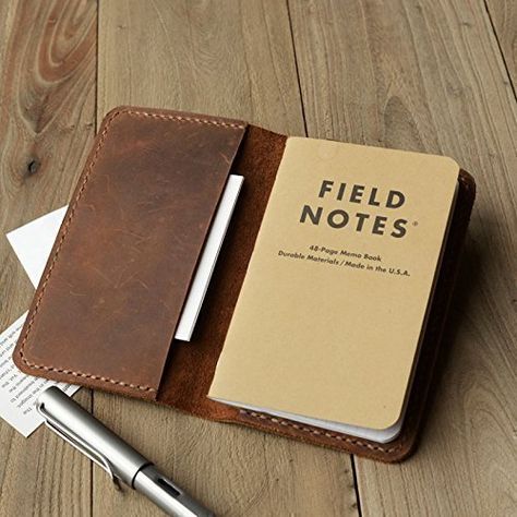 Field Notes Leather Cover, Field Notes Notebook, Field Notes Cover, Moleskine Cover, Notes Cover, Leather Notepad, Note Pad Covers, Personalised Leather Journals, Leather Notebook Cover