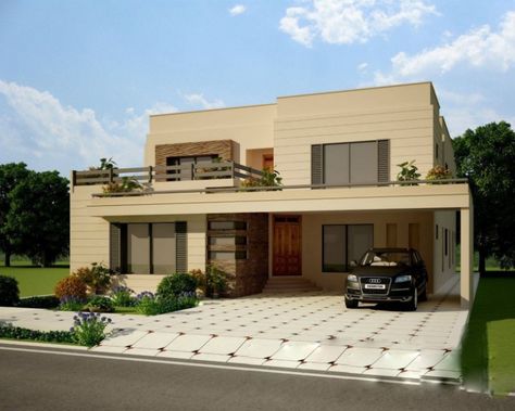 Design your dream house with innovative ideas – darbylanefurniture.com Pakistani House, Beautiful House Images, Modern Floor Plans, Small House Front Design, House Design Exterior, Classic House Design, Front Elevation Designs, House Design Pictures, Two Storey House