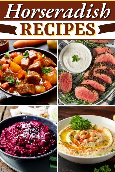 Wow your senses with these fantastic horseradish recipes. Be it sandwiches, hot dogs, steaks, or fish, there's nothing this root veggie can't handle. Recipes That Use Horseradish, Horseradish Uses, Recipes Using Horseradish, Horseradish Root Recipes, Horseradish Dishes, Recipes With Horseradish, Beet Horseradish Recipe, Horseradish Sandwich, Burger King Zesty Sauce