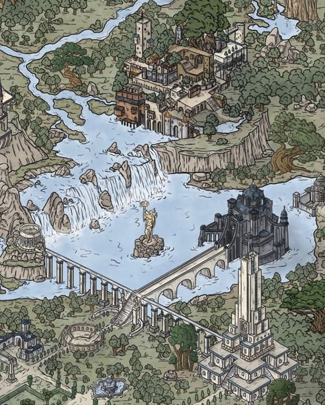 Fantasy Map Concept Art, Kingdom Drawing, Fantasy Cartography, Stylized Environment, Writing Reference, Map Sketch, Game Map, Fantasy City Map, Fantasy Map Making